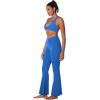imageSunzel Flare Leggings for Women with Pockets Crossover Yoga Pants with Tummy Control High Waisted and Wide LegClassic Blue