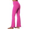 imageSunzel Flare Leggings for Women with Pockets Crossover Yoga Pants with Tummy Control High Waisted and Wide LegSonic Pink