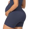 imageSunzel Maternity Yoga Shorts Over The Belly 5 Pregnancy High Waisted Workout Running Athletic Gym Biker ShortsAsh Blue