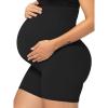 imageSunzel Maternity Yoga Shorts Over The Belly 5 Pregnancy High Waisted Workout Running Athletic Gym Biker ShortsBlack