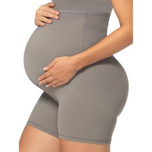 imageSunzel Maternity Yoga Shorts Over The Belly 5 Pregnancy High Waisted Workout Running Athletic Gym Biker ShortsCharcoal Gray