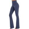 imageSunzel High Waisted Mini Flare Leggings for Women Workout Bootcut Flared Yoga Pants with Tummy Control for Casual GymAsh Blue
