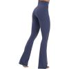 imageSunzel High Waisted Mini Flare Leggings for Women Workout Bootcut Flared Yoga Pants with Tummy Control for Casual GymAsh Blue