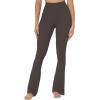 imageSunzel High Waisted Mini Flare Leggings for Women Workout Bootcut Flared Yoga Pants with Tummy Control for Casual GymSeal Brown