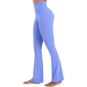 imageSunzel High Waisted Mini Flare Leggings for Women Workout Bootcut Flared Yoga Pants with Tummy Control for Casual GymPeriwinkle