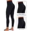 imageSunzel Butt Lifting Scrunch Leggings for Women with Pockets No Front Seam Crossover Workout Booty Yoga Pants Tummy ControlBlack
