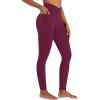 imageSunzel Butt Lifting Scrunch Leggings for Women with Pockets No Front Seam Crossover Workout Booty Yoga Pants Tummy ControlCherry Red