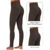 imageSunzel Butt Lifting Scrunch Leggings for Women with Pockets No Front Seam Crossover Workout Booty Yoga Pants Tummy ControlSeal Brown