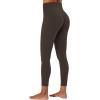 imageSunzel Butt Lifting Scrunch Leggings for Women with Pockets No Front Seam Crossover Workout Booty Yoga Pants Tummy ControlSeal Brown