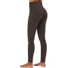 imageSunzel Butt Lifting Scrunch Leggings for Women with Pockets No Front Seam Crossover Workout Booty Yoga Pants Tummy ControlSeal Brown