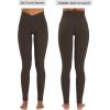 imageSunzel Butt Lifting Scrunch Leggings for Women with Pockets No Front Seam Crossover Workout Booty Yoga Pants Tummy ControlSeal Brown