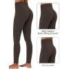 imageSunzel Butt Lifting Scrunch Leggings for Women with Pockets No Front Seam Crossover Workout Booty Yoga Pants Tummy ControlSeal Brown
