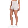 imageSunzel Hidden Butt Lifting Scrunch 4 Inch Biker Shorts with Pocket Women No Front Seam High Waist Tummy Control Yoga ShortsBeige