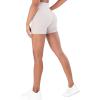 imageSunzel Hidden Butt Lifting Scrunch 4 Inch Biker Shorts with Pocket Women No Front Seam High Waist Tummy Control Yoga ShortsBeige