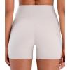 imageSunzel Hidden Butt Lifting Scrunch 4 Inch Biker Shorts with Pocket Women No Front Seam High Waist Tummy Control Yoga ShortsBeige