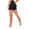 imageSunzel Hidden Butt Lifting Scrunch 4 Inch Biker Shorts with Pocket Women No Front Seam High Waist Tummy Control Yoga ShortsBlack