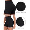 imageSunzel Hidden Butt Lifting Scrunch 4 Inch Biker Shorts with Pocket Women No Front Seam High Waist Tummy Control Yoga ShortsBlack