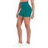 imageSunzel Hidden Butt Lifting Scrunch 4 Inch Biker Shorts with Pocket Women No Front Seam High Waist Tummy Control Yoga ShortsDeep Lagoon