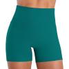 imageSunzel Hidden Butt Lifting Scrunch 4 Inch Biker Shorts with Pocket Women No Front Seam High Waist Tummy Control Yoga ShortsDeep Lagoon