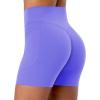 imageSunzel Hidden Butt Lifting Scrunch Biker Shorts Women with Pockets Crossover High Waist Yoga Gym Workout Tummy Control ShortsPeriwinkle