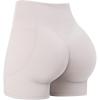 imageSunzel Hidden Butt Lifting Scrunch 4 Inch Biker Shorts with Pocket Women No Front Seam High Waist Tummy Control Yoga ShortsBeige