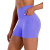 imageSunzel Hidden Butt Lifting Scrunch Biker Shorts Women with Pockets Crossover High Waist Yoga Gym Workout Tummy Control ShortsPeriwinkle