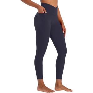 imageSunzel Butt Lifting Scrunch Leggings for Women with Pockets No Front Seam Crossover Workout Booty Yoga Pants Tummy ControlAsh Blue