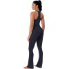imageSunzel No Front Seam Crossover Flare Leggings for Women Hidden Butt Lifting Scrunch Tummy Control Mini Flared Yoga PantsAsh Blue