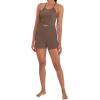 imageSunzel Free to Be Tank Crop Ribbed Tank Tops Seamless Racerback Camisoles No pad Camis Cropped Workout Gym YogaCarmine Brown2pcscrop