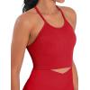 imageSunzel Free to Be Tank Crop Ribbed Tank Tops Seamless Racerback Camisoles No pad Camis Cropped Workout Gym YogaCarmine Brown2pcscrop