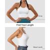 imageSunzel Free to Be Tank Crop Ribbed Tank Tops Seamless Racerback Camisoles No pad Camis Cropped Workout Gym YogaGrey Brown2pcscrop
