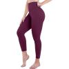 imageSunzel Sustainable Butt Lifting Leggings for Women High Waisted No Front Seam Tummy Control Booty Scrunch Workout Yoga PantsCherry Red