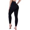 imageSunzel Sustainable High Waisted Butt Lifting Leggings with Pockets for Women No Front Seam Tummy Control Workout Yoga PantsBlack
