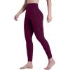 imageSunzel Sustainable High Waisted Butt Lifting Leggings with Pockets for Women No Front Seam Tummy Control Workout Yoga PantsCherry Red