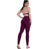 imageSunzel Sustainable High Waisted Butt Lifting Leggings with Pockets for Women No Front Seam Tummy Control Workout Yoga PantsCherry Red
