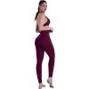 imageSunzel Sustainable High Waisted Butt Lifting Leggings with Pockets for Women No Front Seam Tummy Control Workout Yoga PantsCherry Red