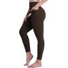 imageSunzel Sustainable High Waisted Butt Lifting Leggings with Pockets for Women No Front Seam Tummy Control Workout Yoga PantsSeal Brown