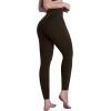 imageSunzel Sustainable High Waisted Butt Lifting Leggings with Pockets for Women No Front Seam Tummy Control Workout Yoga PantsSeal Brown