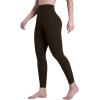 imageSunzel Sustainable High Waisted Butt Lifting Leggings with Pockets for Women No Front Seam Tummy Control Workout Yoga PantsSeal Brown
