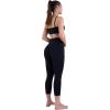 imageSustainable Butt Lifting Capri Leggings with Pockets for Women High Waisted No Front Seam Tummy Control Workout Yoga PantsBlack
