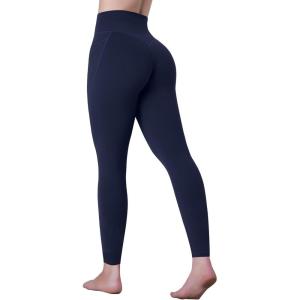 imageSunzel Sustainable High Waisted Butt Lifting Leggings with Pockets for Women No Front Seam Tummy Control Workout Yoga PantsAsh Blue