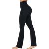imageSunzel High Waisted Mini Flare Leggings for Women Workout Bootcut Flared Yoga Pants with Tummy Control for Casual GymBlack