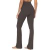 imageSunzel High Waisted Mini Flare Leggings for Women Workout Bootcut Flared Yoga Pants with Tummy Control for Casual GymLight Chocolate
