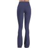 imageSunzel Mini Flare Leggings for Women V Crossover Mid Rise Workout Flared Yoga Pants with Tummy Control and Wide LegAsh Blue