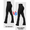 imageSunzel No Front Seam Mini Flare Leggings for Women Invisible Butt Scrunch Flared Yoga Pants with Tummy ControlBlack