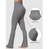 imageSunzel No Front Seam Mini Flare Leggings for Women Invisible Butt Scrunch Flared Yoga Pants with Tummy ControlCharcoal Gray