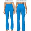 imageSunzel No Front Seam Mini Flare Leggings for Women Invisible Butt Scrunch Flared Yoga Pants with Tummy ControlClassic Blue