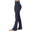 imageSunzel No Front Seam Mini Flare Leggings for Women Invisible Butt Scrunch Flared Yoga Pants with Tummy ControlDark Gray Blue