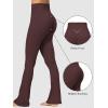imageSunzel No Front Seam Mini Flare Leggings for Women Invisible Butt Scrunch Flared Yoga Pants with Tummy ControlHot Chocolate