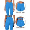 imageSunzel Sunlissia Hidden Butt Lifting Scrunch Workout Leggings for Women Crossover High Waist Yoga Pants with Tummy ControlClassic Blue